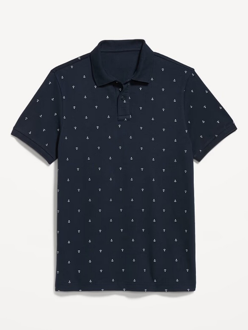 Old Navy Navy Polo with Small White Anchor Motif Size M